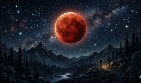 FENOMENA GERHANA BULAN TOTAL MENGHIASI LANGIT INDONESIA